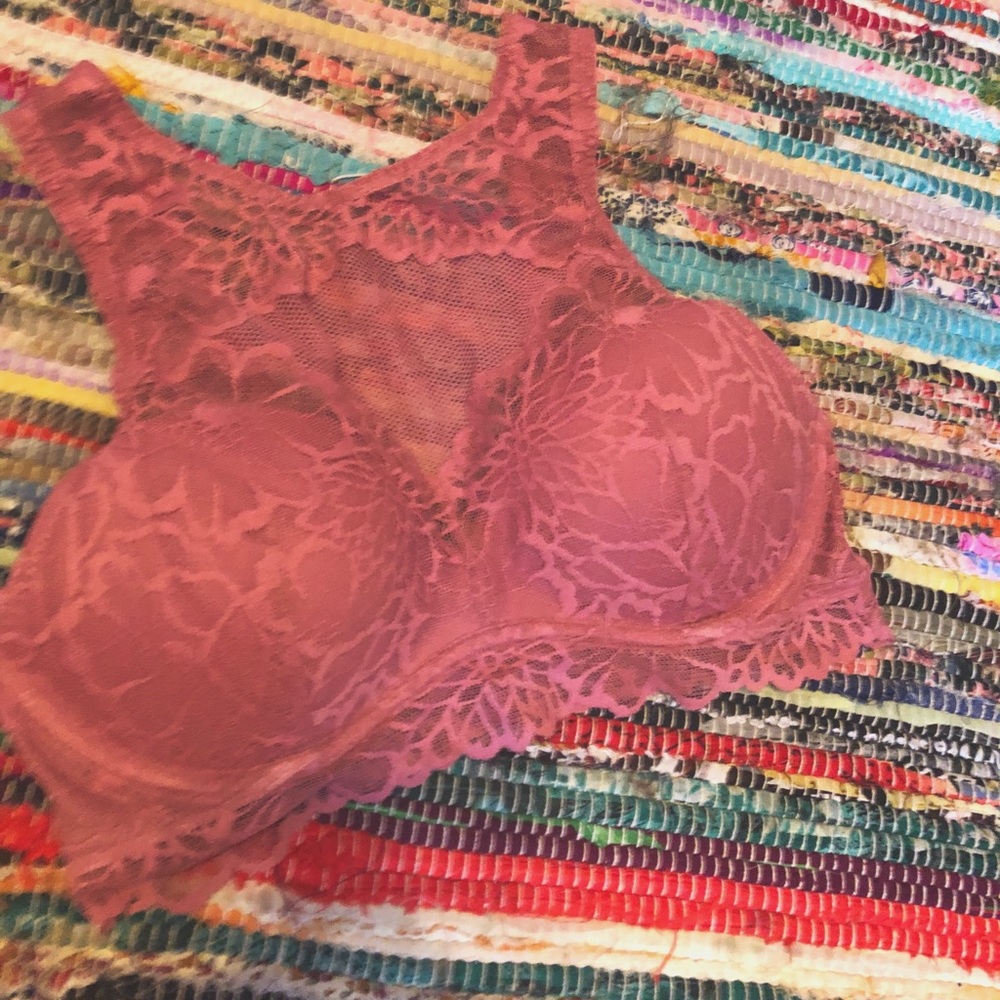 PINK lace bra